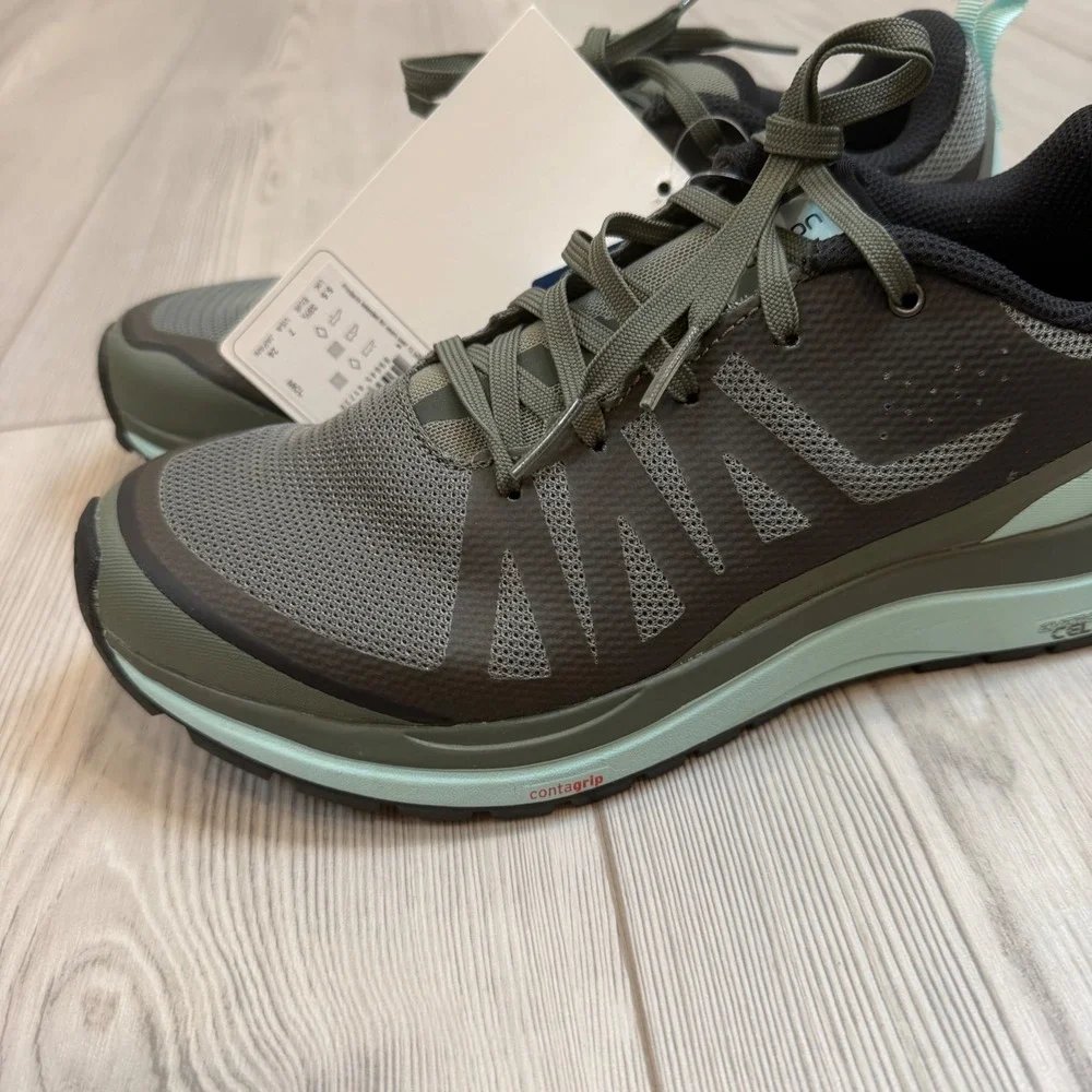 Salomon Odyssey Pro W Trail Running Shoes Castor Gray Blue 399732 Womens 7 NEW